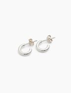 Silver Huggie Earrings